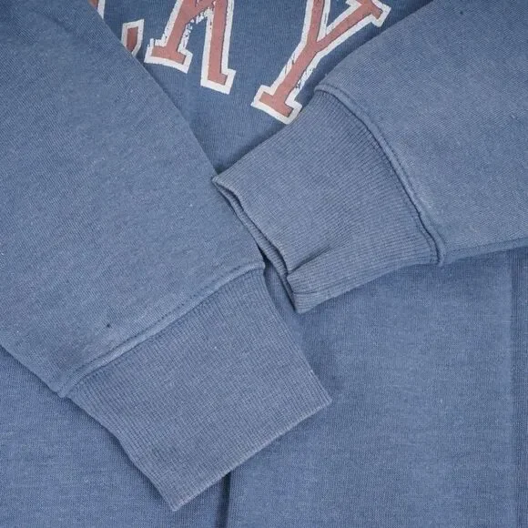 NWT Lucky Brand Light Blue V Neck Cut Off Sweater Size L - Picture 6 of 8